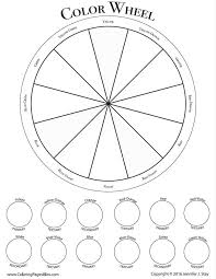 The blank circles allows the child to freely explore color mixing using watercolor, color pencils, or free printable color wheel charts (free pdf downloads). Free Color Wheel Worksheet Color Wheel Art Color Wheel Worksheet Art Handouts