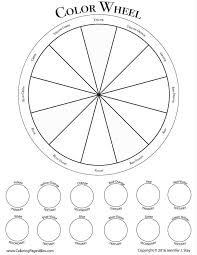 The blank circles allows the child to freely explore color mixing using watercolor, color pencils, or free printable color wheel charts (free pdf downloads). Free Color Wheel Worksheet Color Wheel Art Color Wheel Worksheet Art Handouts