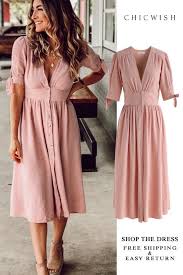Free Shipping Easy Return Up To 30 Off Summer Edition Button Down V Neck Dress Featured By Boymominjeans Dress Prettydress Abbigliamento Abiti Vestiti