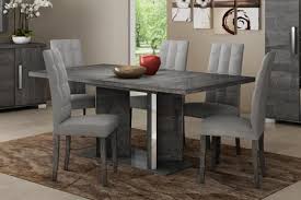 Sarah Collection Extending Dining Table In Grey Birch Look Veneer Optional Chairs Grey Dining Tables Dining Chair Design Contemporary Dining Chairs