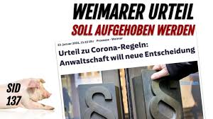 Das gesamte urteil (amtsgericht weimar, beschluss vom 08.04.2021, az. Sid 137 Weimarer Urteil Soll Aufgehoben Werden
