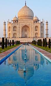 The Taj Mahal Vertical Frame With Reflection Wonders Of The World Travel Taj Mahal