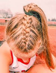 Field Hockey Hair Ideas Sporty Hairstyles Hair Styles Sports Hairstyles