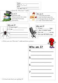 Tom S Tefl Who Am I Worksheet Worksheet Template Printable Worksheets Math Worksheet