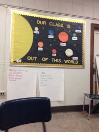 Solar System Bulletin Board Science Classroom Decorations Science Bulletin Boards Science Decor