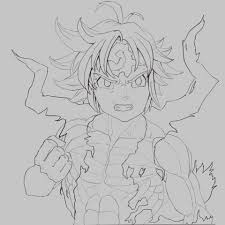 Meliodas also wielded a large, yet sleek sword, but during his battle with elizabeth against the demon king and supreme deity it was destroyed. Darec Downstrong Meliodas Assault Mode