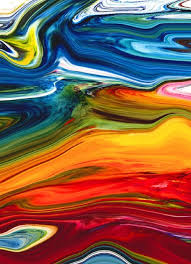 Your Eyes They Turn Me Colorful Art Abstract Painting