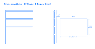 How to build a diy dresser aka chest of drawers. Ikea Malm 4 Drawer Chest Dimensions Drawings Dimensions Com