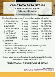 Lihat arti dan definisi di jagokata. Kamajaya Jasa Utama Home Facebook
