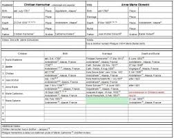 Group Sheets Using Excel Genealogy Chart Genealogy