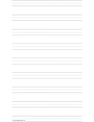 Preschool writing paper also available. Penmanship Paper
