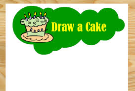 This is a super fun project to use as a birthday card! Draw A Cake Free Printable Birthday Party Game