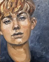 Painting Inspired by Childhood Memories of Western Movies