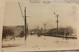 I have been looking for these photos for such a long time. They were buried  in a box. As you can see they are from the March 7th 1917 flood. I guess