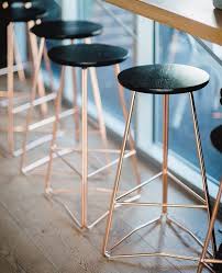 Rose Gold And Black Bar Stools Black Bar Stools Copper Bar Stools Designer Bar Stools