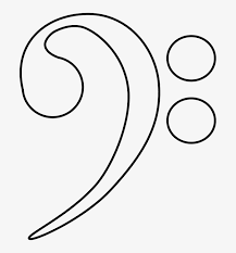 There are 3 designs in several different formats including music math, matching notes with names (us & uk), treble, bass, alto clef notes, and dynamics. Bass Clef Coloring Page 683x800 Png Download Pngkit
