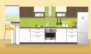 Bk cabinet sells and professionally installs kitchen cabinets in minneapolis, st paul(twin cities) our styles include bristol coffee, single shaker gray, single shaker chocolate. Premium Vector Carpentry Furniture Production Isometric Composition With Kitchen Cabinets 3d Paper Layout Scissors Ruler Coffee