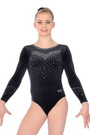 Find great deals and information on gym leos. Crystal Long Sleeve Velour Lycra Girls Gymnastics Leotard The Zone
