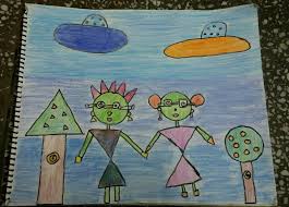 Astronaut Drawing By My 7 Year Old Daughter Astronaut Drawing Drawings Basic Shapes