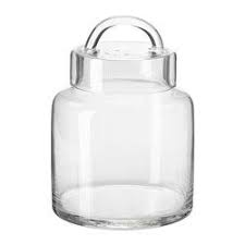 Hemsmak Jar With Lid Ikea Glass Storage Jars Jar Storage Jar