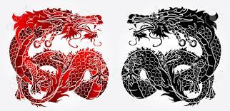 Find this unique design available in men and women t shirts, tote bags, hoodies, tanks and more apparel. Artful Asian Chinese Dragon On White Background Black And Red Royalty Free Cliparts Vectors And Stock Illustration Image 58690014