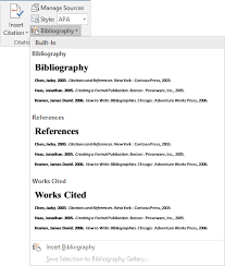Citations credit the source of information by citing a book, article, or other materials it comes from in microsoft word click the insert citation button in the citations and bibliography group. Create A Bibliography Microsoft Word 2016