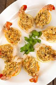Serve them with a cool and creamy yogurt dip to tame the spice. Baked Stuffed Shrimp Recipe Mygourmetconnection