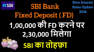 Sbi Fixed Deposit Scheme Fd Fd Calculator 1 August 2018 Shubh Sanket Financial Advisor