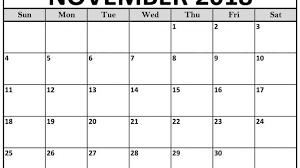 Free November Calendar Events 2018 Calendar Events November November Calendar Event Calendar Calendar