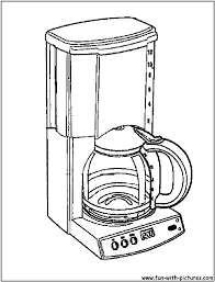 It is super easy to use too. Coffeemaker Coloring Page