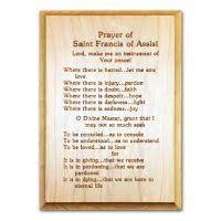 It is by dying that one awakens to eternal life. St Francis Prayer Engraved Plaque All Recovery Gifts Recovery World