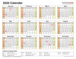 2020 Calendar Free Printable Excel Templates Calendarpedia