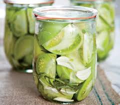 Refrigerator Pickles Pickled Green Tomatoes Refrigerator Pickles Pickling Recipes