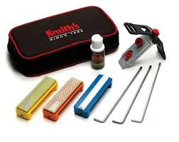 Place the blade across the sharpener. Smith S Diamond Precision Knife Sharpening System