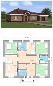 проекты домов с гаражом на 2 машины и сауной Proekt Prostogo Odnoetazhnogo Doma Dom Plan Doma Odnoetazhnye Doma