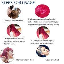 How to wash out your halloween hair: Buy 6 Colors Hair Color Wax 6 In 1 Sliver Blue Purple Gold Green Pink Red Temporary Hair Color For Party Cosplay Date Halloween Online In Taiwan B088qgky4b