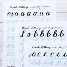 Many foods that begin with the letter z come from outside the united state. A Z Brush Lettering Worksheets Lowercase Alphabet For Large Brush Pens Brush Lettering Worksheet Brush Lettering Lettering