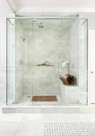 Check out our marble bathtub caddy selection for the very best in unique or custom, handmade pieces from our bathroom shops. Walk In Marble Shower With Built In Marble Shelf Ledge Transitional Bathroom