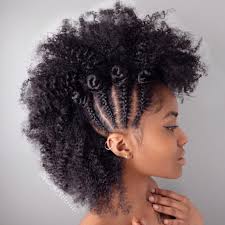 Whether we're spending upwards of ten hours in our stylists' chair getting box braids as a protective style or cornrowing our hair in our home bathrooms, there are many styles we can try when. 40 Creative Updos For Curly Hair Natural Hair Updo Braided Mohawk Hairstyles Curly Hair Styles Naturally