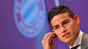 James rodriguez of real madrid celebrates after scoring during the copa del rey, round of 32 second leg match between real madrid. Vorstellung Von James Rodriguez Beim Fc Bayern Munchen