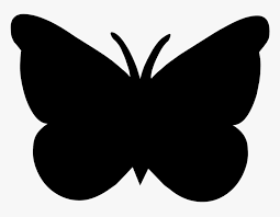 Fold the butterfly shape in half and cut about half an inch to an inch from the outside following the outline of the shape. Simple Butterfly Silhouette Clipart Hd Png Download Transparent Png Image Pngitem