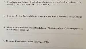 This is the number of 16th's of an inch and also the numerator of the fraction which may be still reduced. 4 If You Have A Rope That Was 3 0 Inches Long What Chegg Com