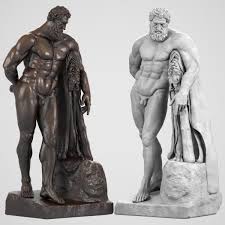 3d Model Statue Hercules Farnese Grabado Arte Arte Hercules