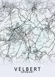 Get free map for your website. Velbert Germany City Map Poster By City Map Art Prints Displate