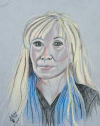 Drawing Debra Darnell 2-24-17 — The Pretentious Cleveland Portrait Artists.