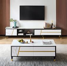 Rustic oak composite tv stand 75 in. China Light Luxury Simple Coffee Table Tv Cabinet Modern Living Room Marbled Toughened Glasstv Cabinet Tv Stand China Wooden Tv Stand Tv Stand Furniture
