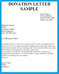 Sample How To Write A Letter When Giving A Donation