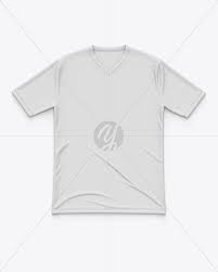 Download Men S Flat V Neck T Shirt Mockup Front View In Apparel Mockups On Yellow Images Object Mockups
