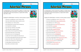 Adverbs of time worksheets, esl activities and games. 9 Of The Best Fronted Adverbials Worksheets Examples And Resources For Ks1 And Ks2 English