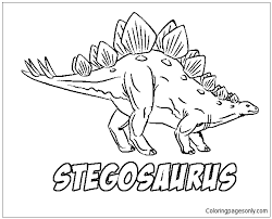 Stegosaurus (large herbivore dinosaur) coloring page #328. Stegosaurus Dinosaurs Coloring Pages Dinosaurs Coloring Pages Coloring Pages For Kids And Adults